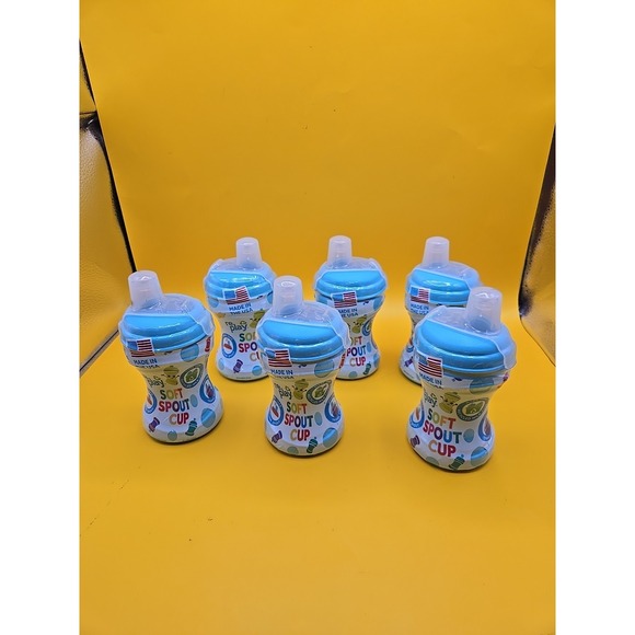 Re-Play Other - Lot of 6 Re-Play Recycled Soft Spout Sippy Cup - Blue 8 fluid ounces - Toddlers